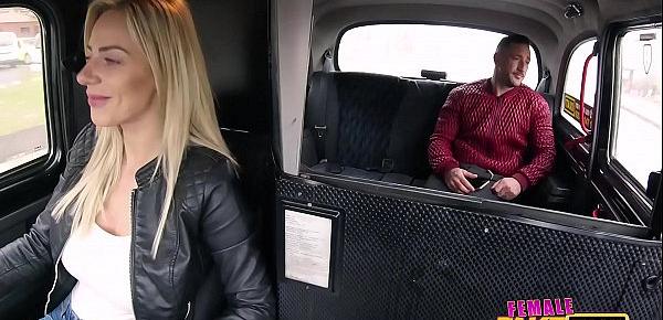  Female Fake Taxi Spanish guy fucks the blonde taxi driver